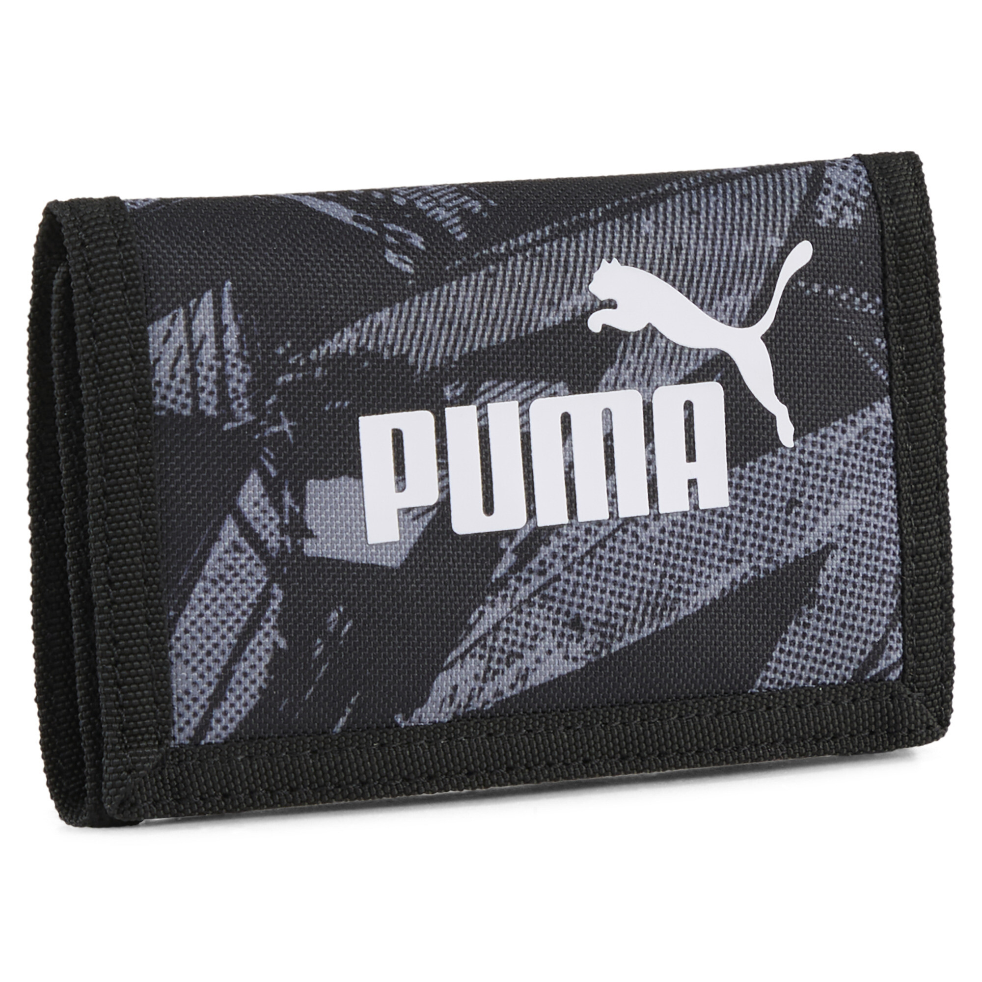 PUMA Phase All-Over Print portemonnee, Zwart
