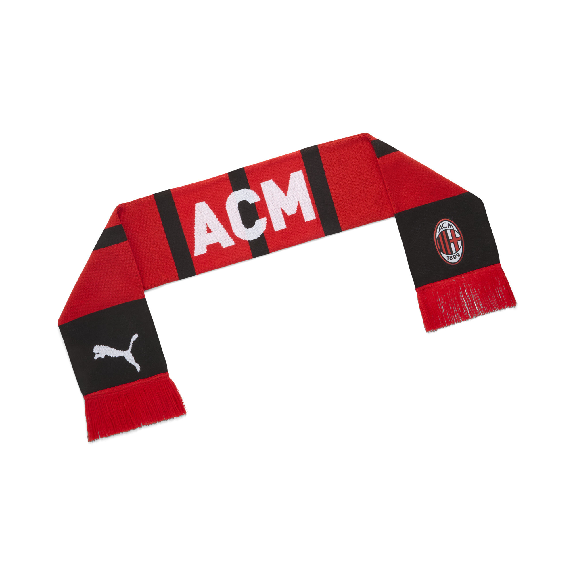 PUMA AC Milan Essentials Scarf in For All Time Red/White