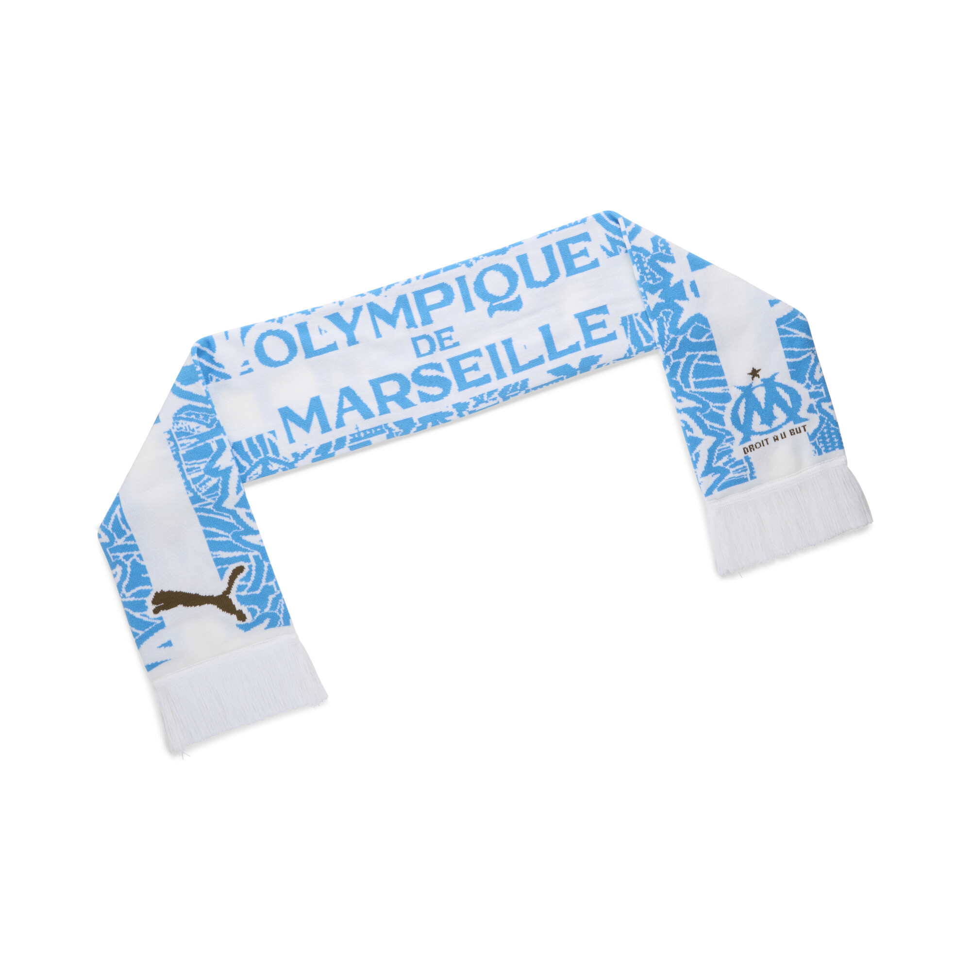 Puma Olympique de Marseille Essentials Schal | Mit Plain | White/Azure