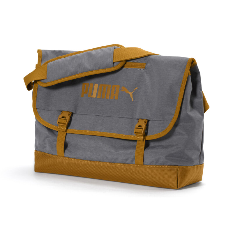 

PUMA Campus Shoulder Bag Woven, Black/brown