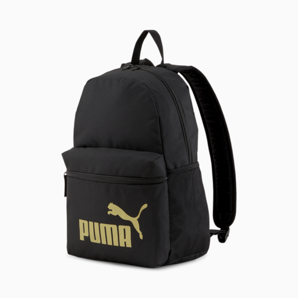 Mochila Phase, Puma Black-Golden logo, large-ARG