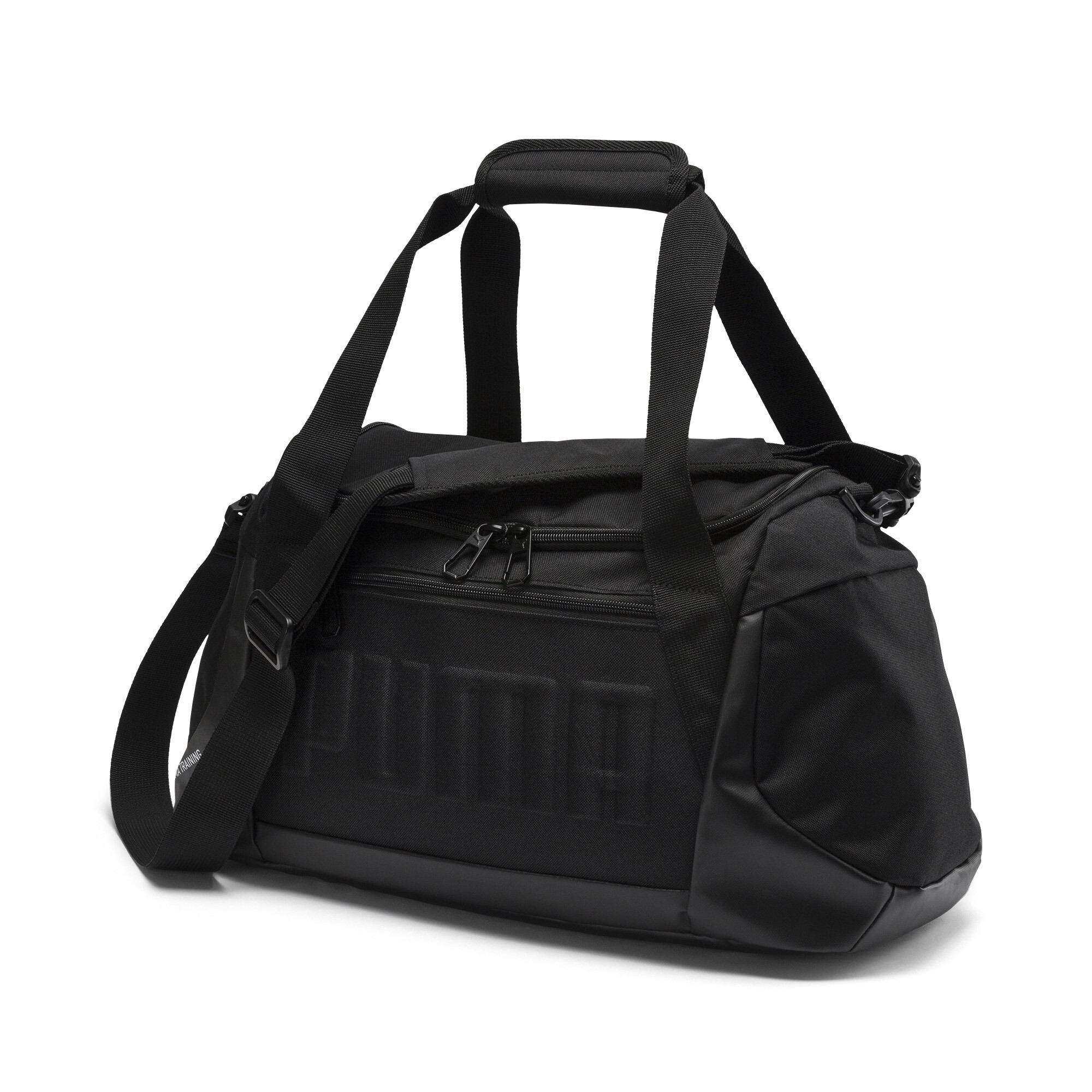 puma unisex black duffle bag