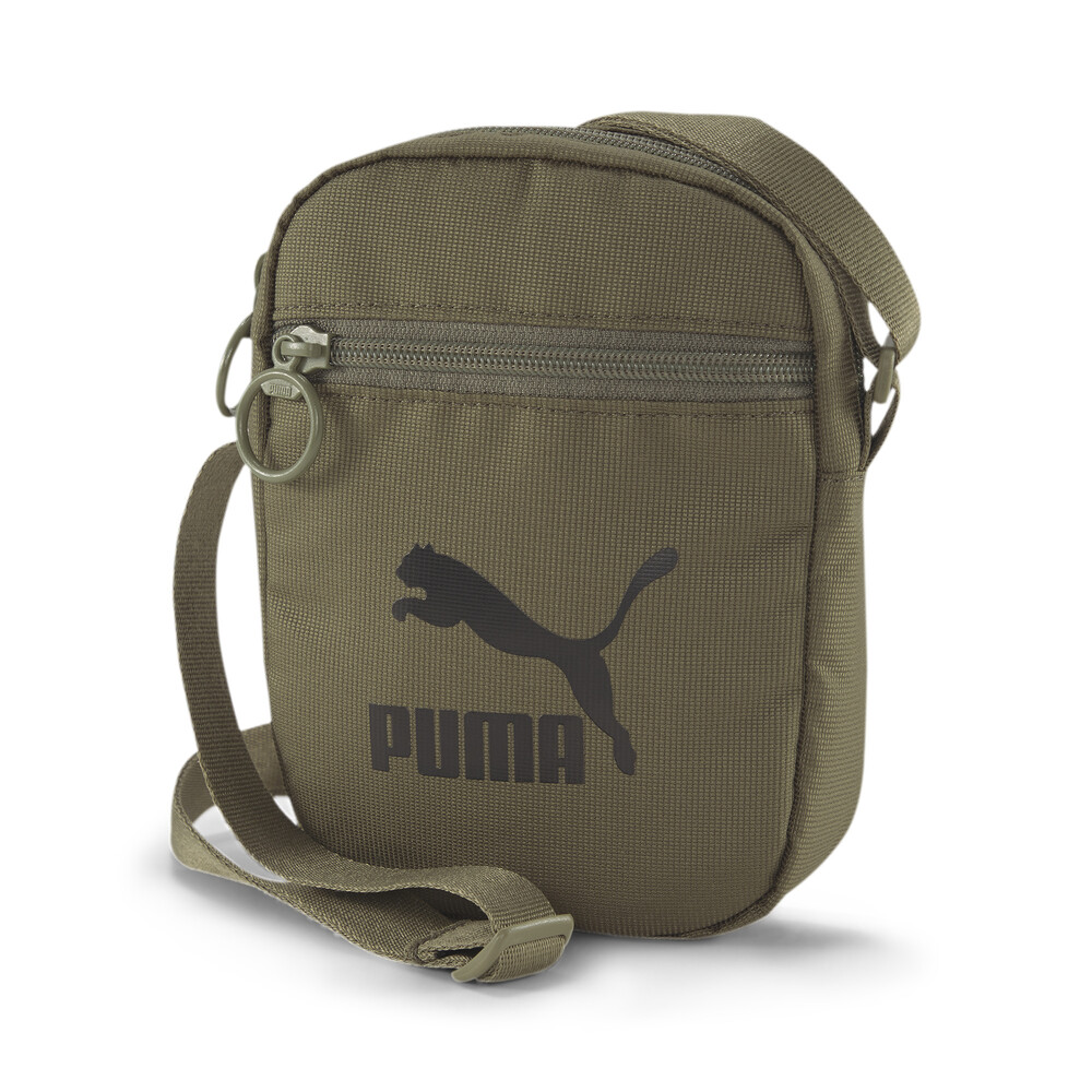 green puma bag