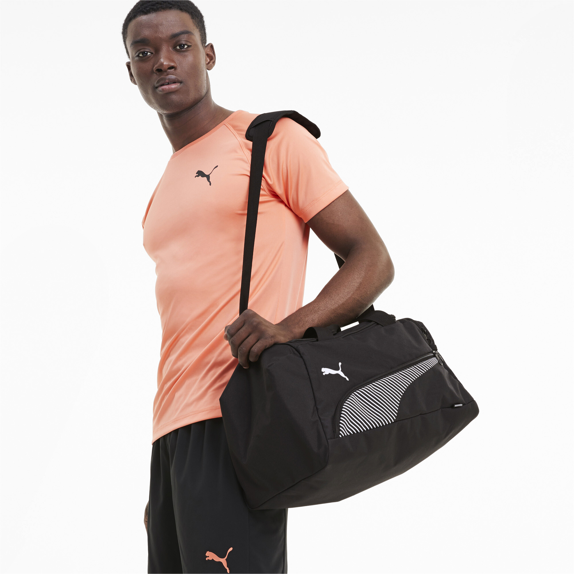 Puma Fundamentals Sports Bag, Black, Accessories