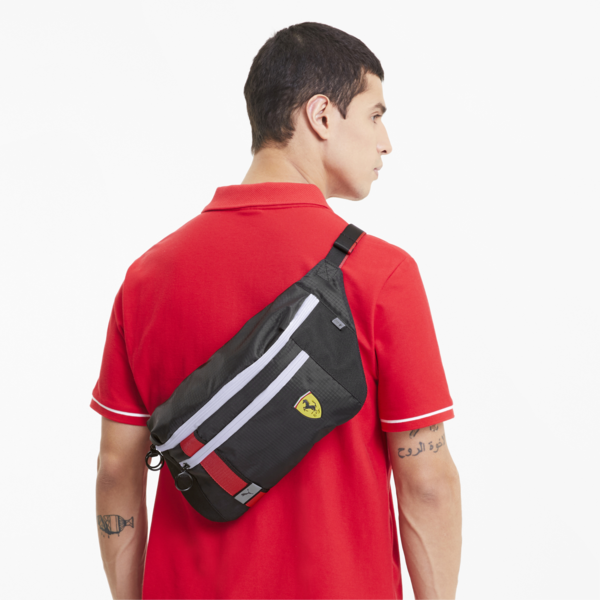 Scuderia Ferrari Race Waist Bag, Puma Black, large-ZAF