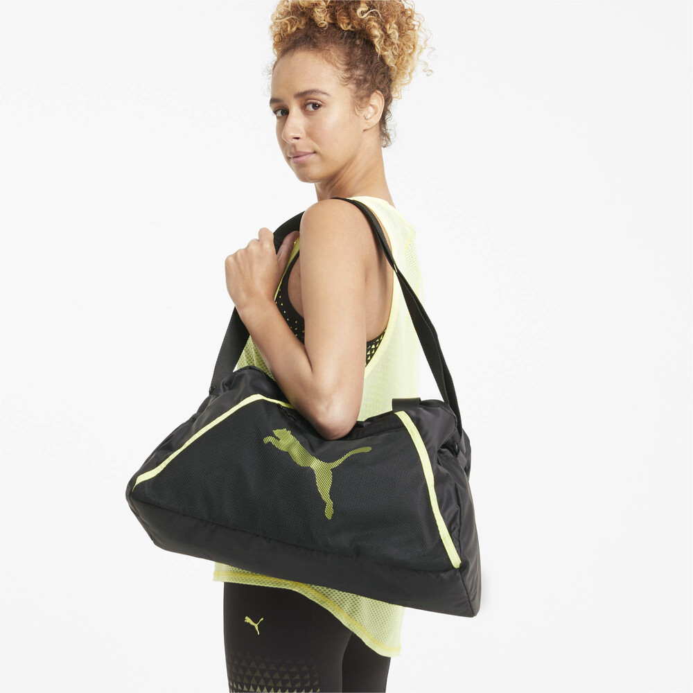 

PUMA - female - Сумка AT ESS Grip Bag – Puma Black-SOFT FLUO YELLOW –, Черный