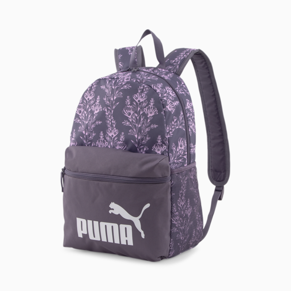 Phase Printed Backpack, Purple Charcoal-Floral AOP, large-ZAF
