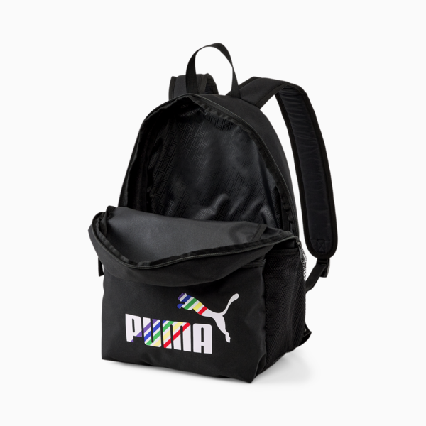 Phase Printed Backpack, PUMA Black-Love is Love, large-ZAF