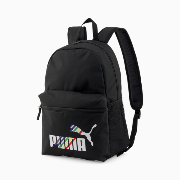 Phase Printed Backpack, PUMA Black-Love is Love, large-ZAF
