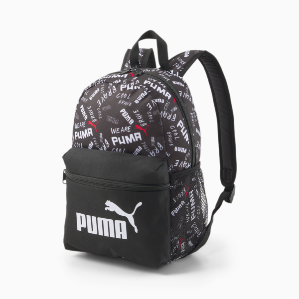 Phase Small Youth Backpack, PUMA Black-AOP, large-ZAF