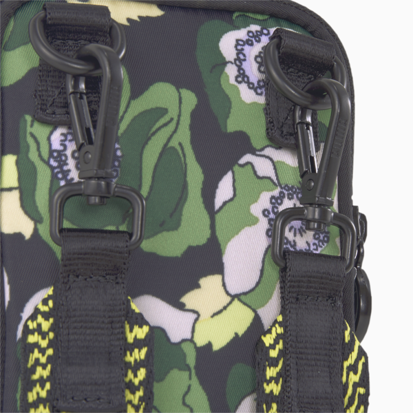 PUMA x LIBERTY Multi Pouch Women's Bag, Puma Black-Sulphur Spring-AOP, large-ZAF