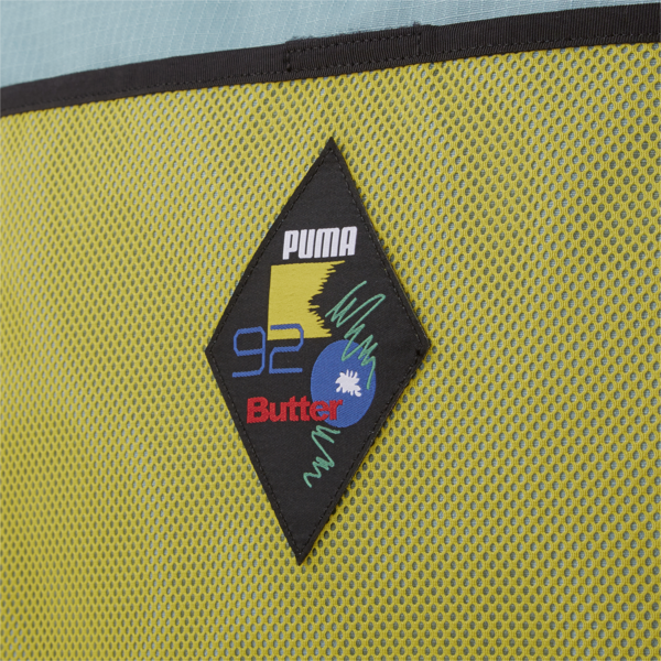 PUMA x BUTTER GOODS Tote Bag, Mineral Blue-Puma Black-Maize, large-ZAF
