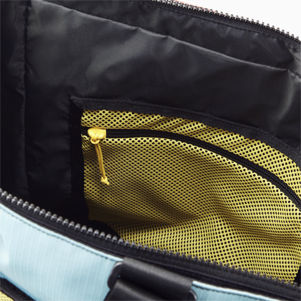 PUMA x BUTTER GOODS Tote Bag, Mineral Blue-Puma Black-Maize, large-ZAF