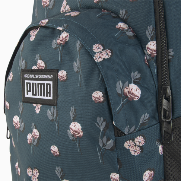 Academy Backpack, Marine Blue-FLORAL AOP, large-MEX