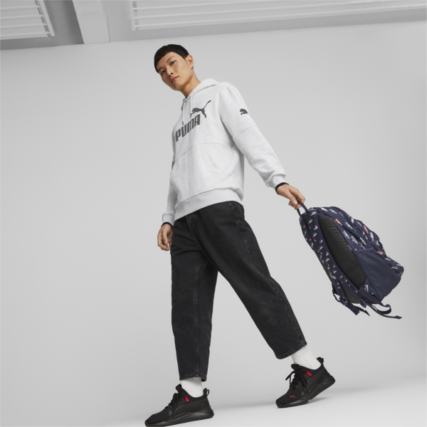 Academy Backpack, PUMA Navy-SNEAKER AOP, large-ZAF
