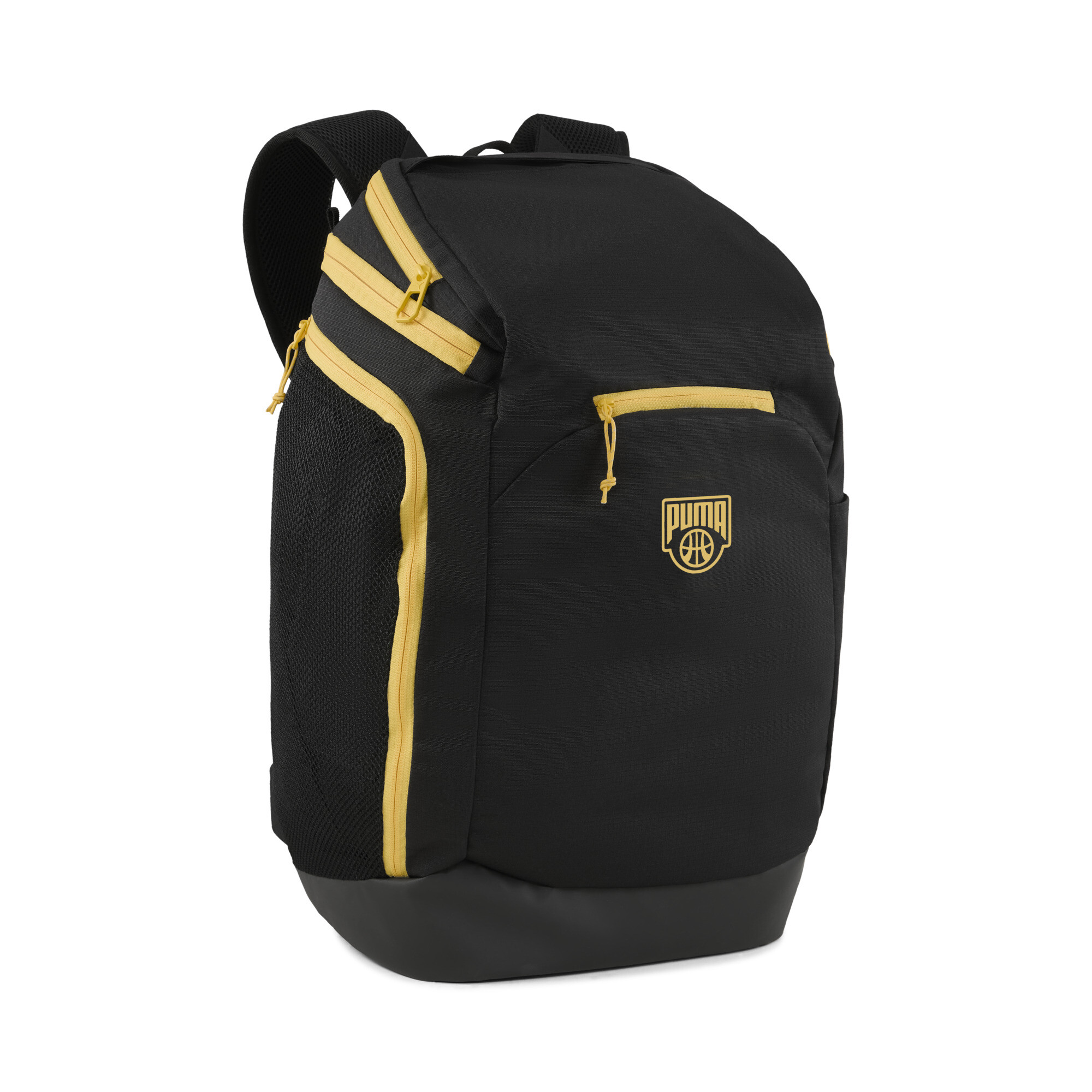 Puma Basketball Pro Rucksack | Mit Logo Print | Black/Sunny Yellow