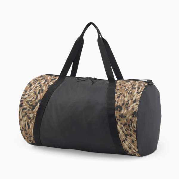 Essentials Story Pack Training Barrel Bag, Puma Black-safari glam, large-MEX