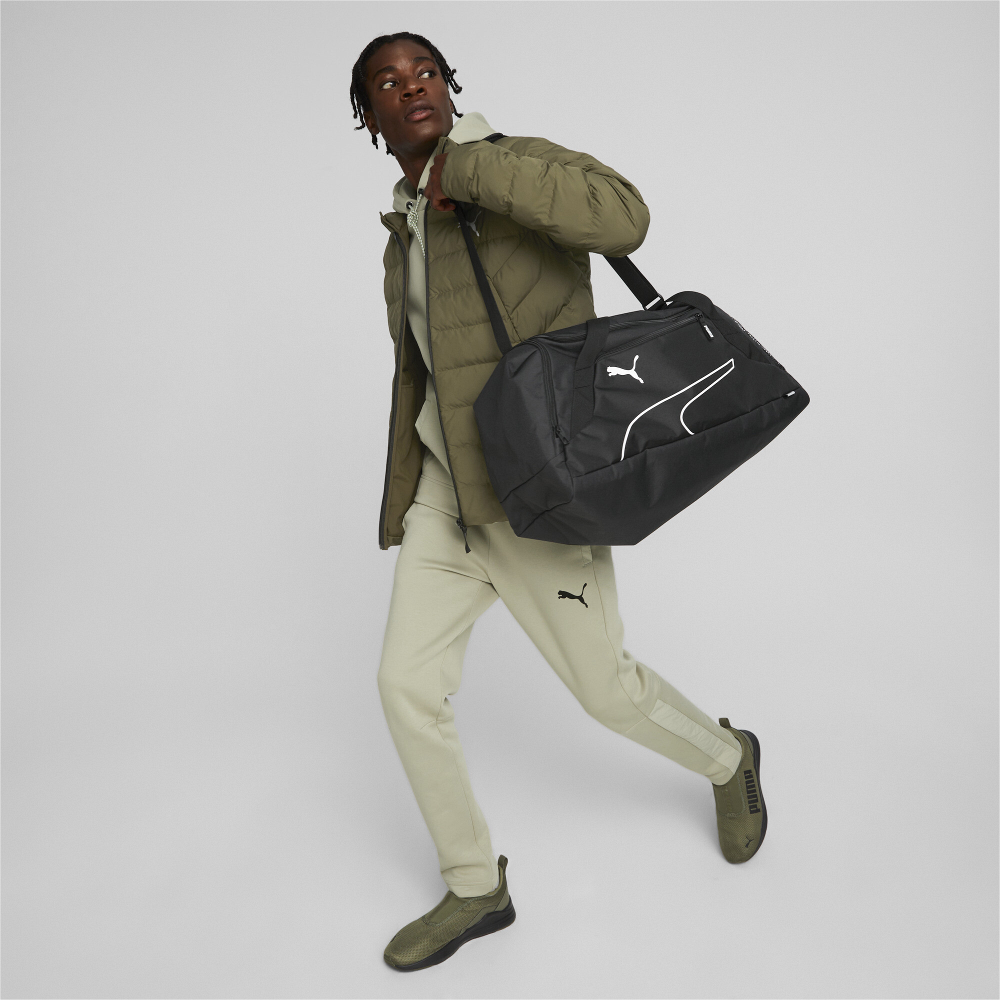 Puma Fundamentals Sports Bag M, Black, Accessories