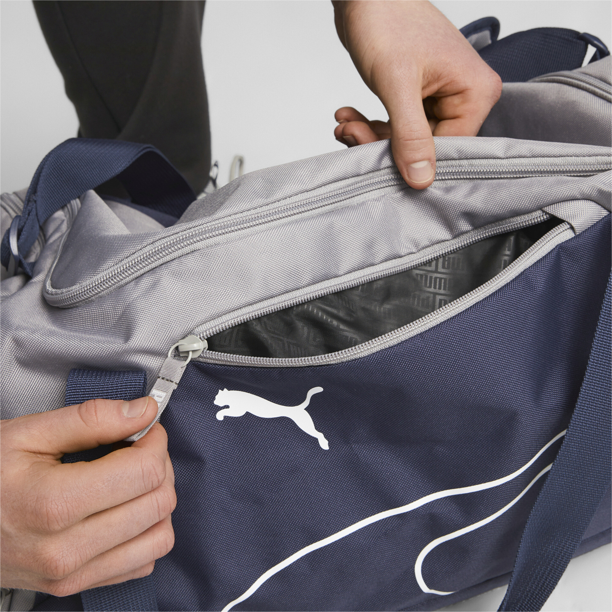 Puma Fundamentals Sports Bag M, Blue, Accessories