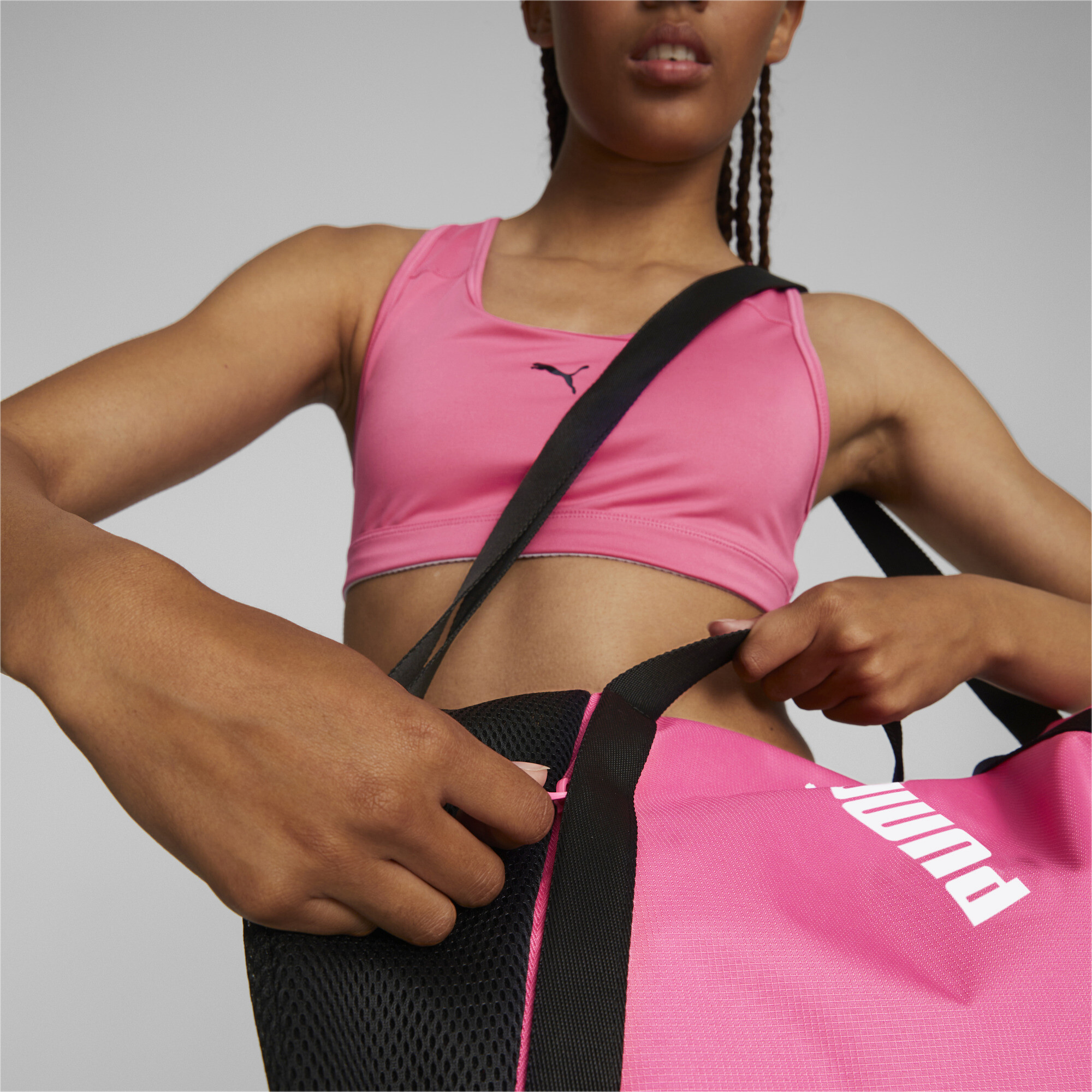 Women's PUMA Essentials Training Barrel Bag In 70 - Pink
