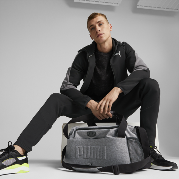 PUMA S Sports Bag S, Medium Gray Heather, large-MEX