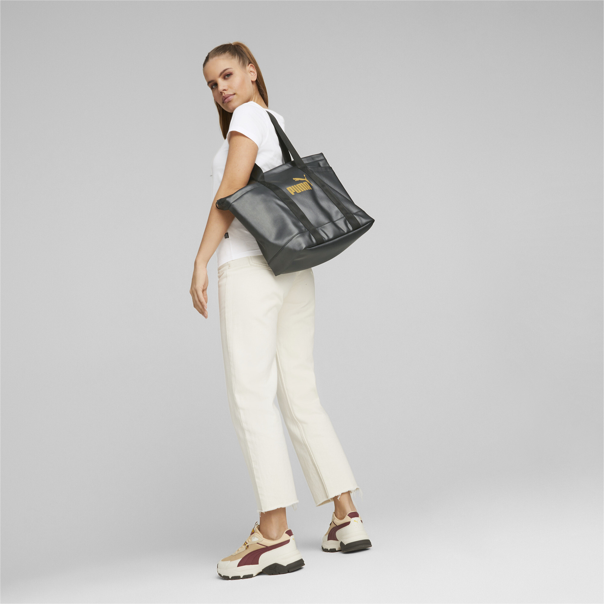 Women's Puma Core Up Large Shopper Bag, Black, Accessories