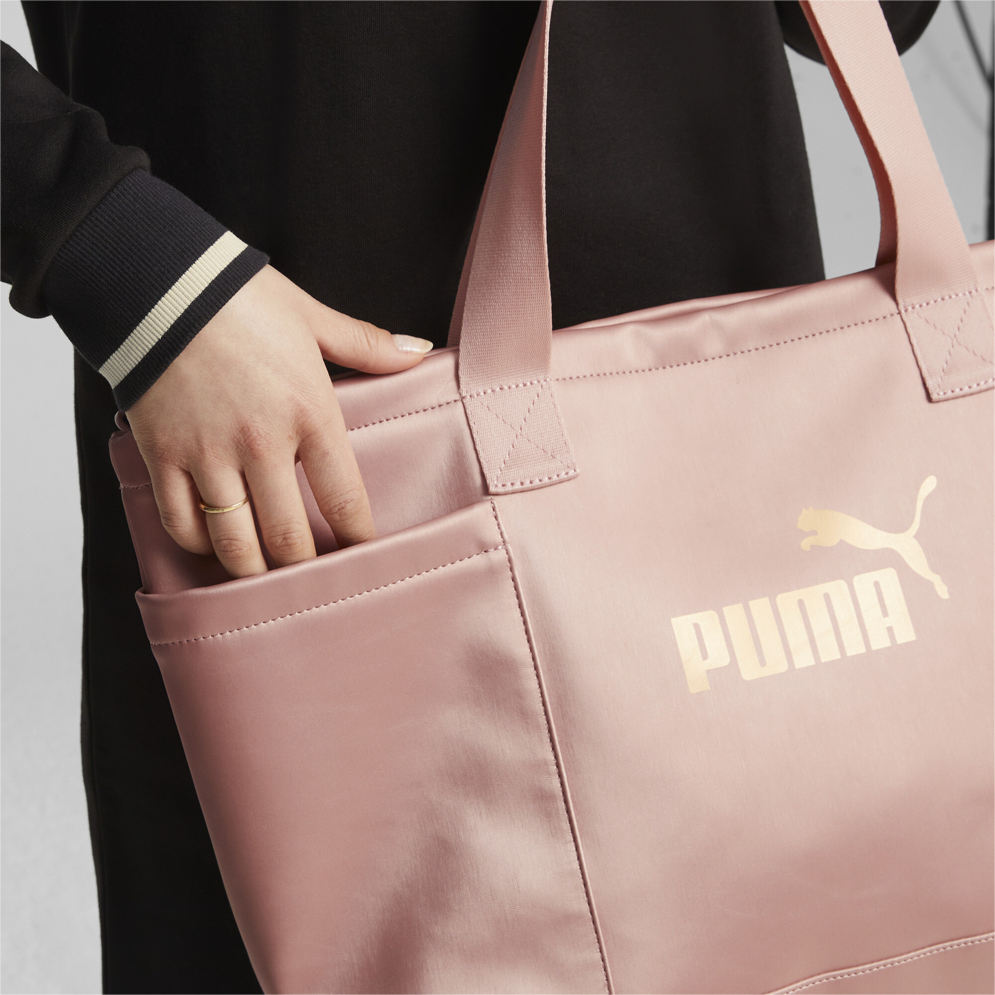 Women's Puma Core Up Large Shopper Bag, Pink, Accessories