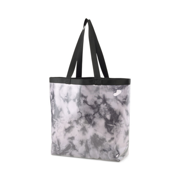 Bolso de mano Core Transparent, PUMA Black-Cloud AOP, large-ARG