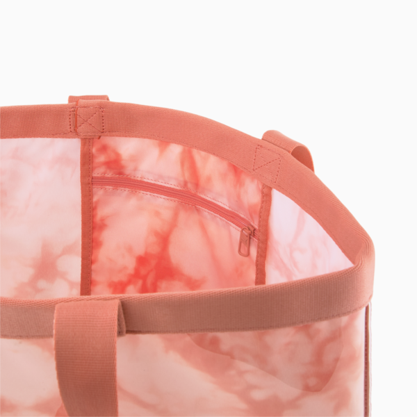 Bolso de mano Core Transparent, Hibiscus Flower-Cloud AOP, large-ARG