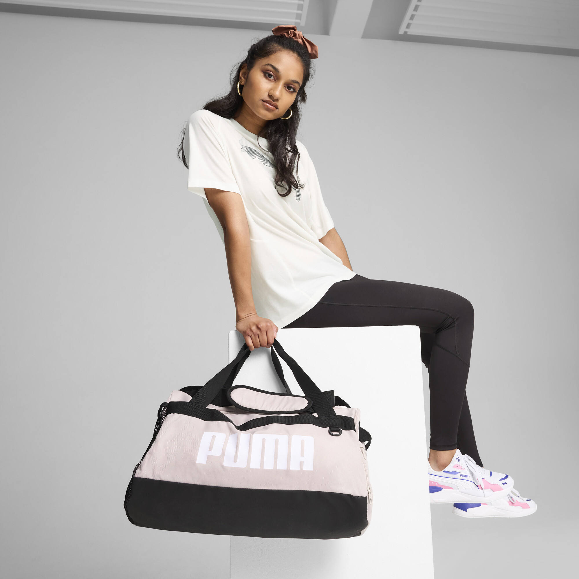 Puma Challenger S Duffle Bag, Pink, Accessories