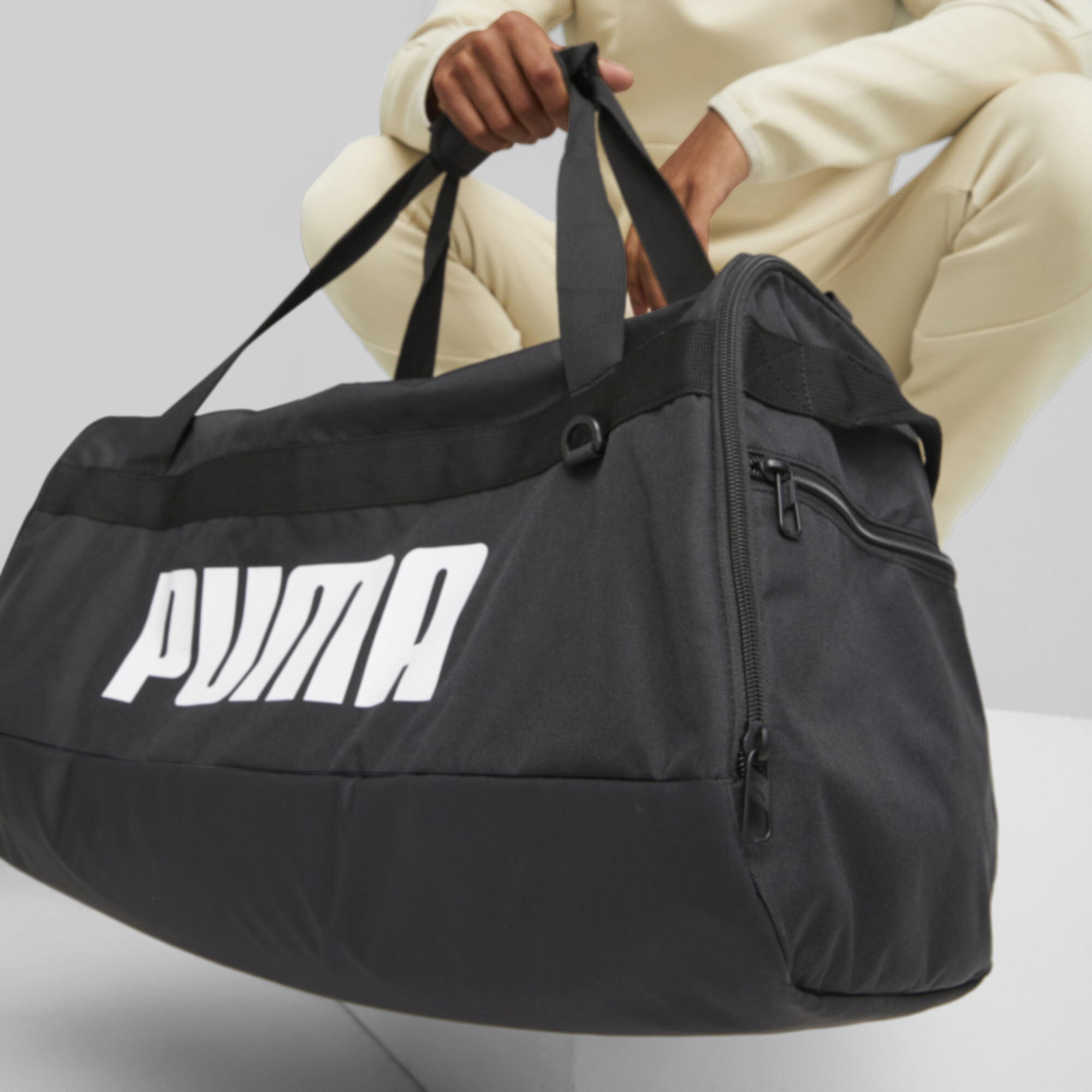 Men's PUMA Challenger M Duffle Bag In 10 - Black