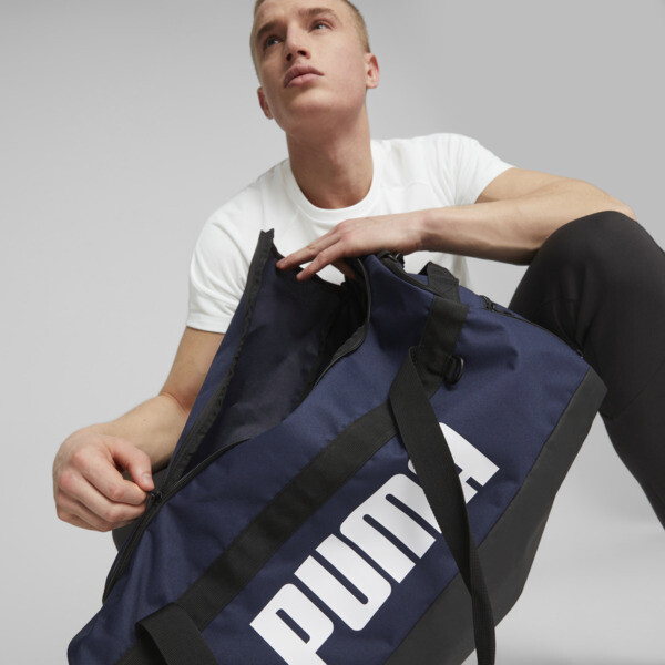 Blue puma duffle bag discount