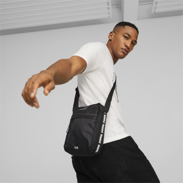 Evo Essentials Portable Shoulder Bag, PUMA Black, large-ZAF