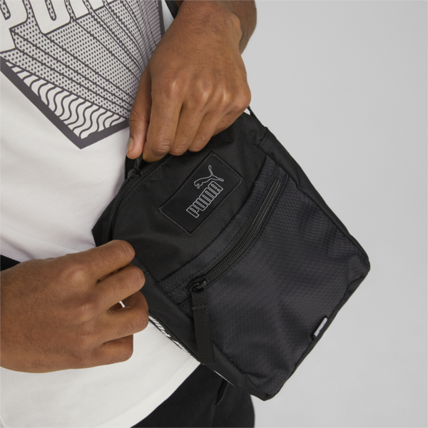 Evo Essentials Portable Shoulder Bag, PUMA Black, large-ZAF