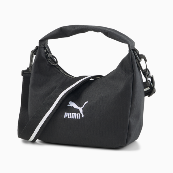 Prime Classics S Mini Hobo Bag, PUMA Black, large-ZAF