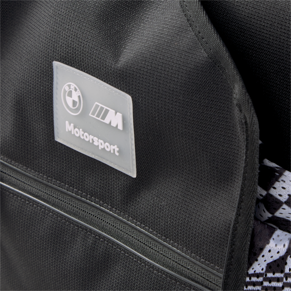 BMW M Motorsport Statement Backpack, PUMA Black-AOP, large-ZAF