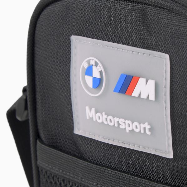 BMW M Motorsport Small Portable Bag, PUMA Black, large-ZAF