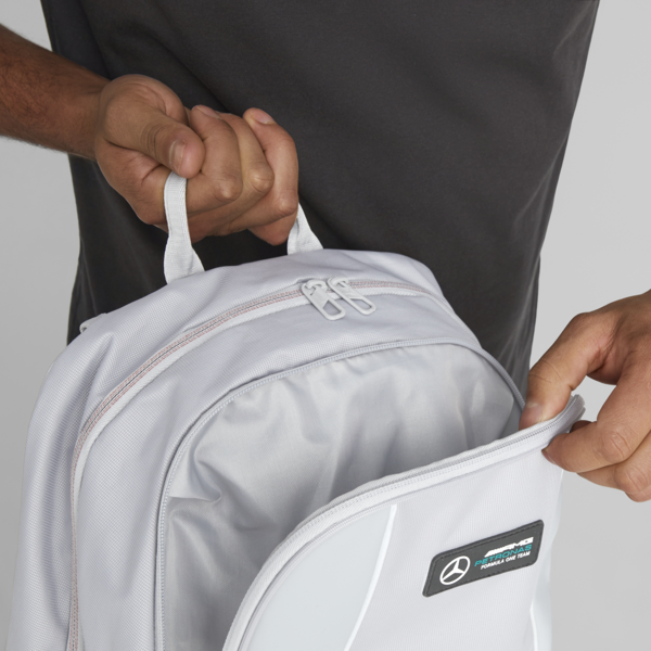 Mercedes-AMG Petronas Motorsport Backpack, Mercedes Team Silver, large-ZAF