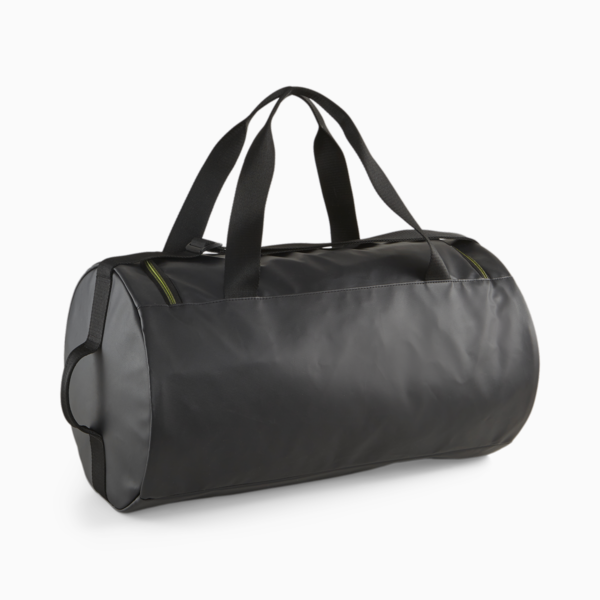 PUMA Fit Duffel Bag, Puma Black-Yellow Burst, large-ZAF