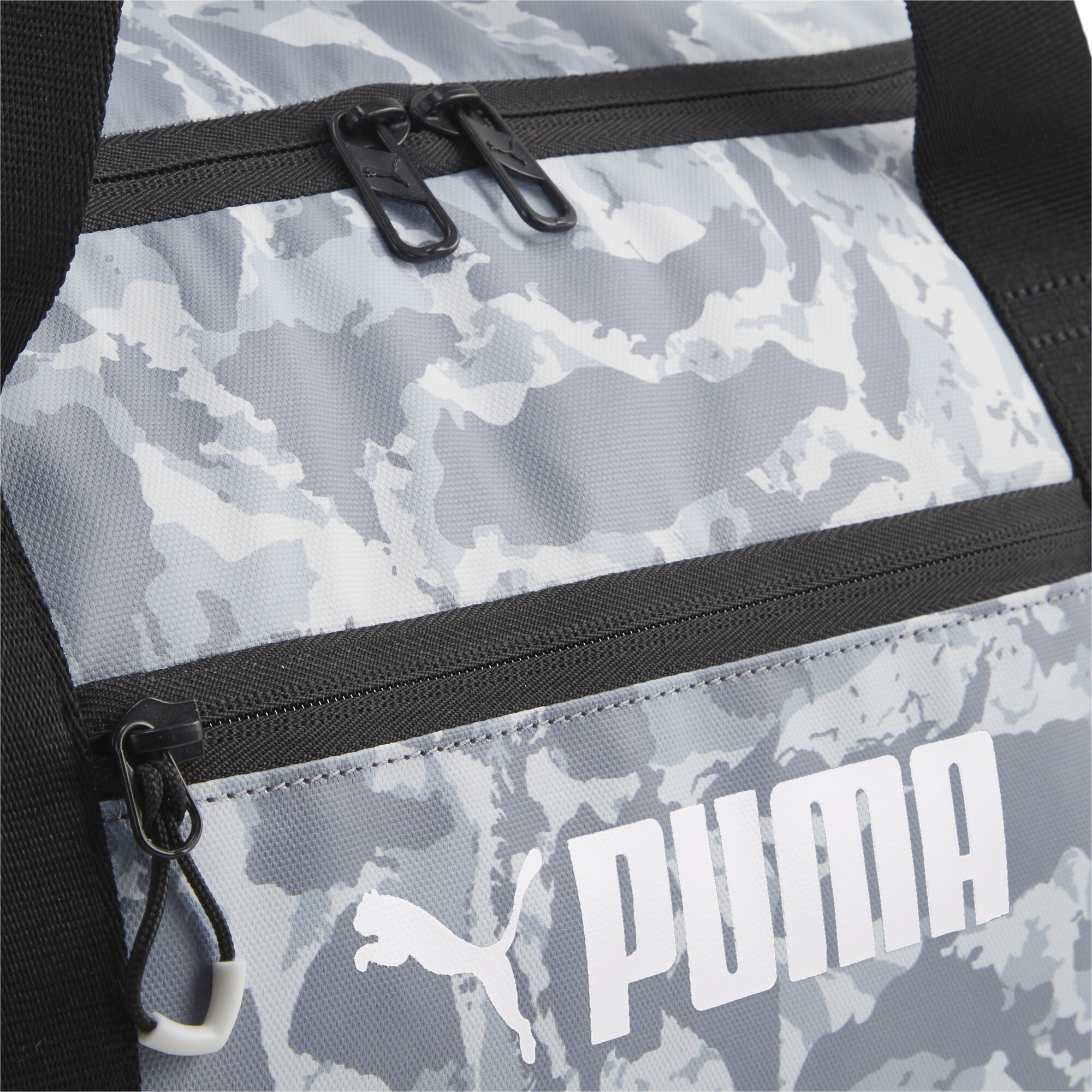 Men's PUMA Fit Duffel Bag In Gray, Polyester