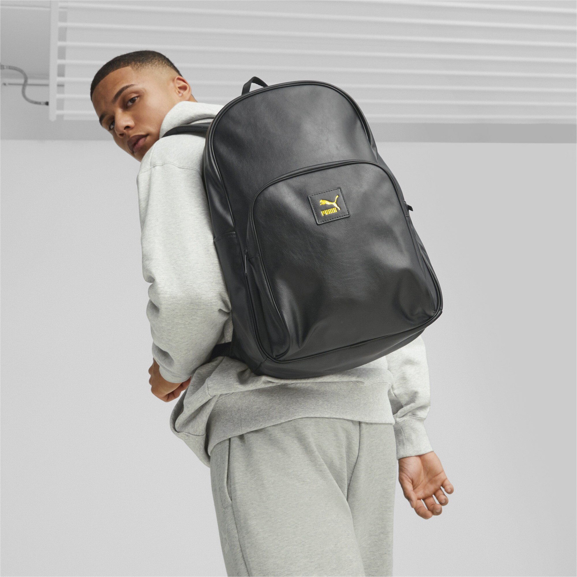 Men's Puma Classics LV8 PU Backpack, Black, Accessories