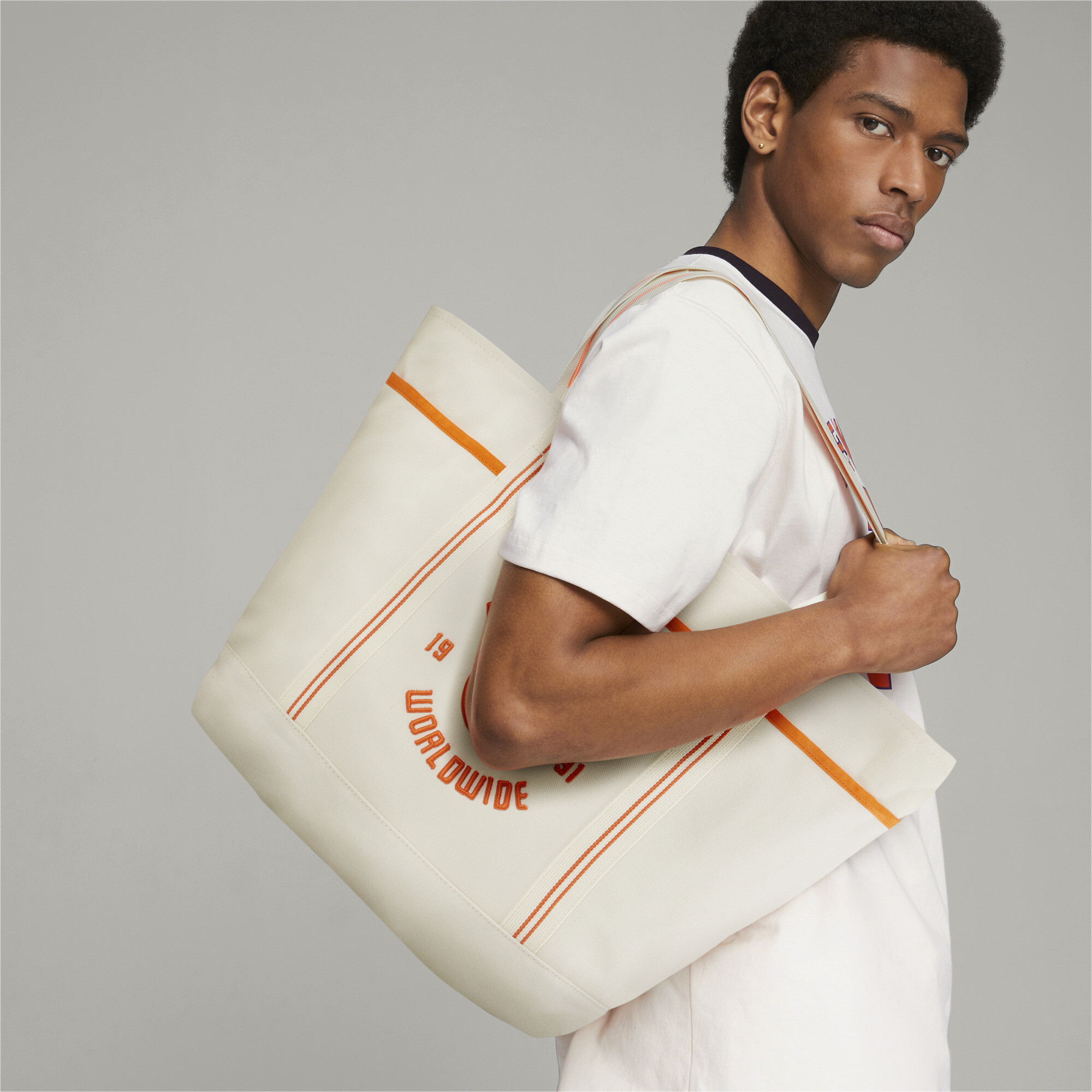 Men's PUMA X RHUIGI Tote Bag In 20 - White