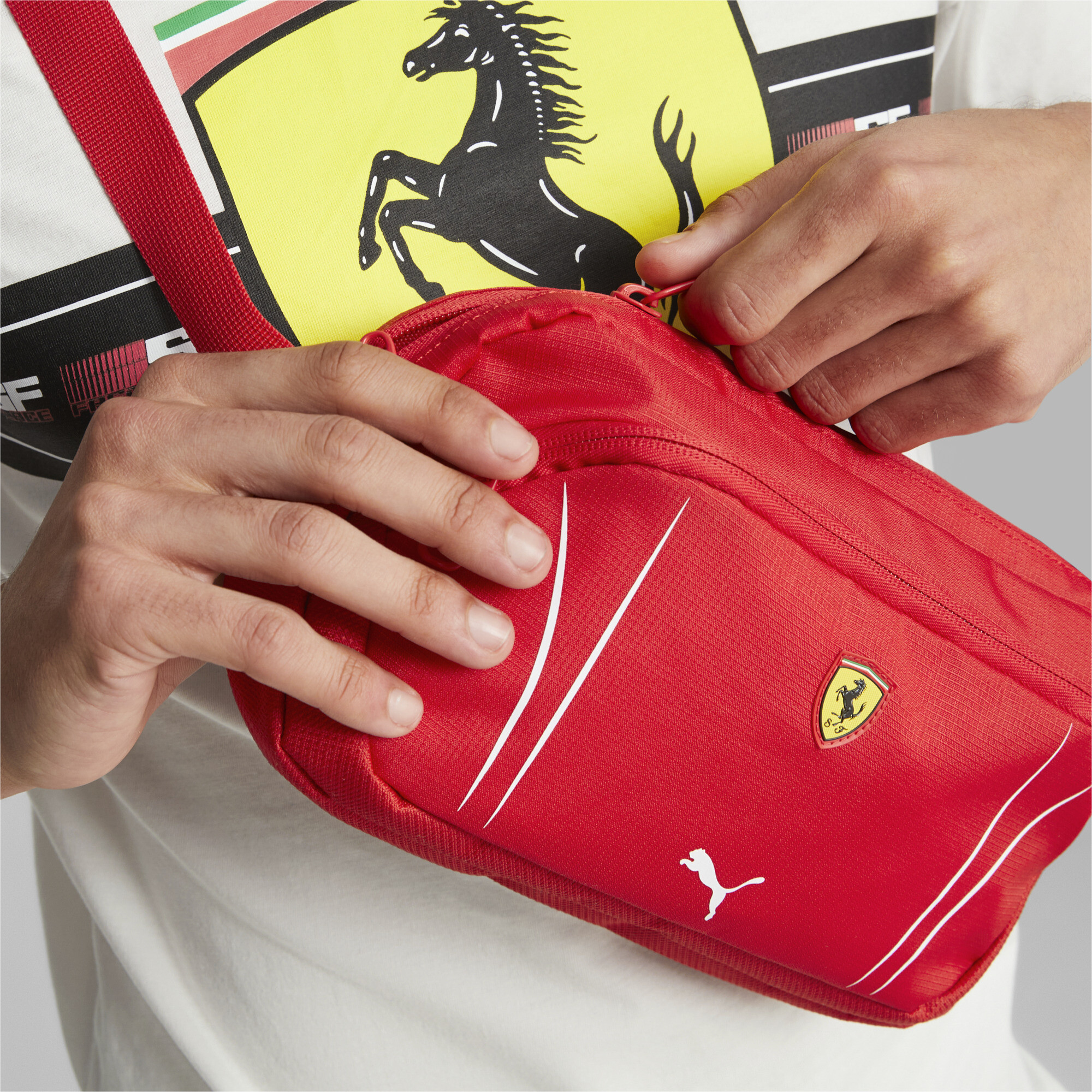 Puma Scuderia Ferrari SPTWR Race Waist Bag, Red, Accessories