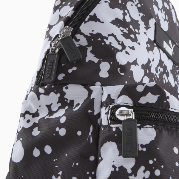 Core Pop Backpack, PUMA Black-street AOP, large-ZAF