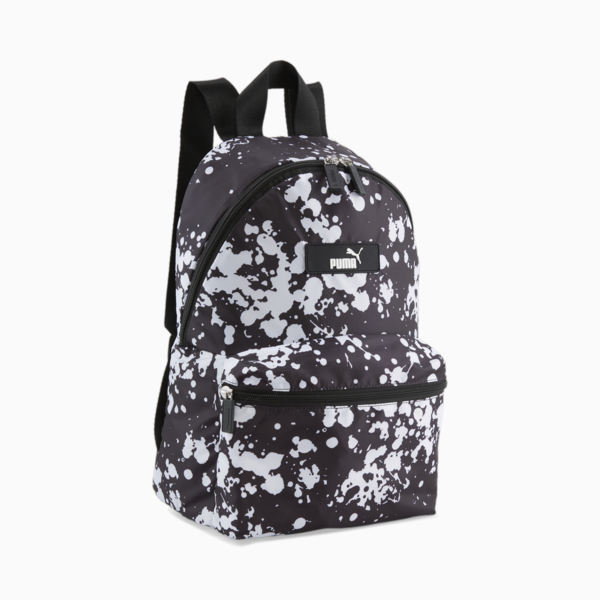 Core Pop Backpack, PUMA Black-street AOP, large-ZAF