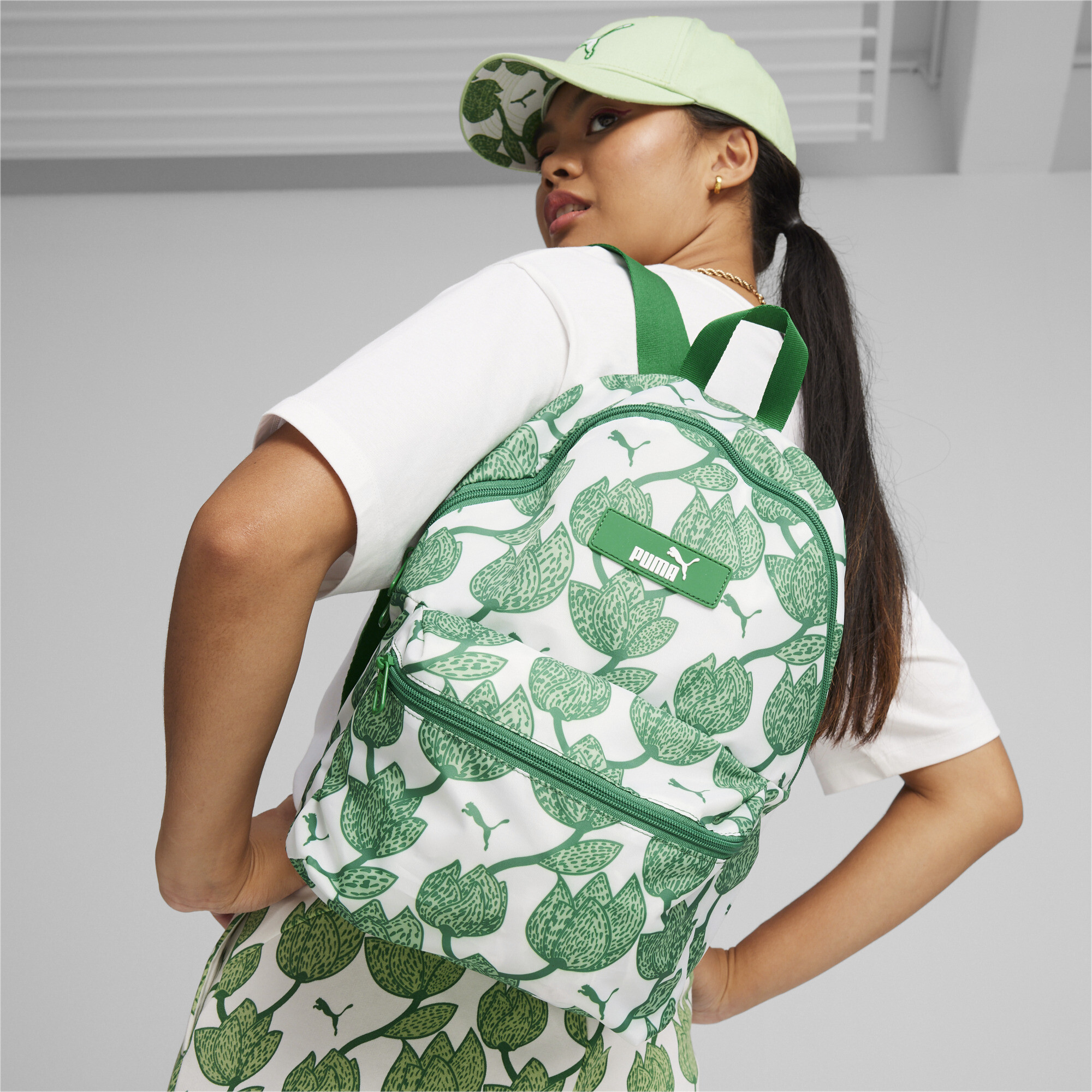 Women's PUMA Core Pop Backpack In Green