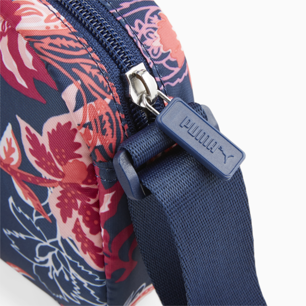 Core Pop Cross-Body Bag, Persian Blue-floral AOP, large-ZAF