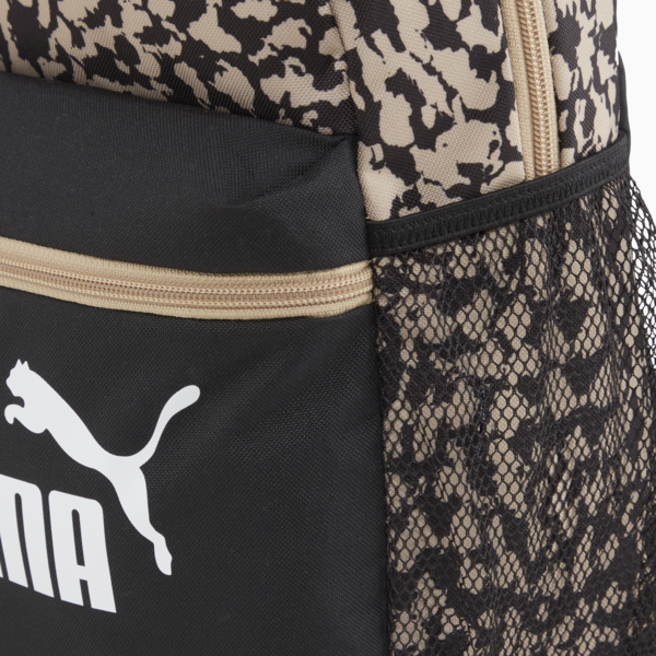 PUMA Phase Small Backpack, PUMA Black-Sand Dune-AOP, large-ZAF
