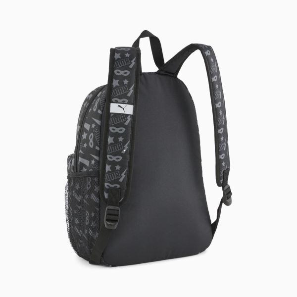 PUMA Phase Small Backpack, PUMA Black-Super Hero AOP, large-ZAF