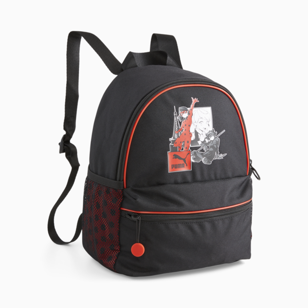 PUMA x MIRACULOUS Youth Backpack, PUMA Black-AOP, large-ZAF